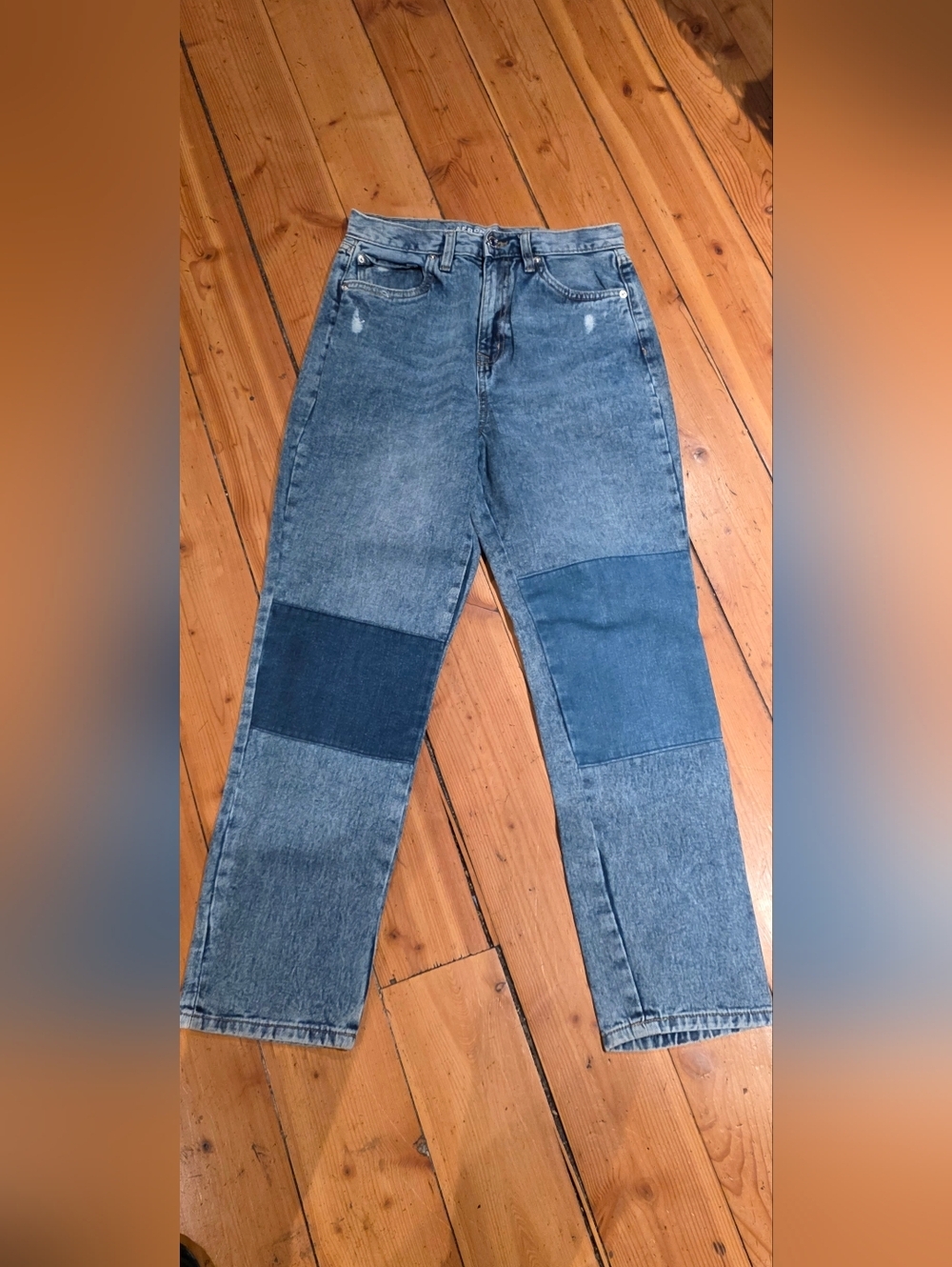 Aeropostale Light and Dark Blue Two-Tone Denim Jeans